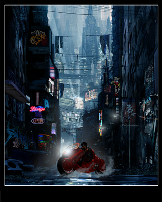 Illustration for article titled This Concept Art for Chris Evans and Joseph Gordon-Levitt's Akira Is Shockingly Cool